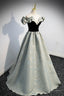 Stylish Satin Long A Line Prom Dress, Off the Shoulder Prom Prom Dress