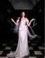 Sweet Light Pink Mermaid Off-Shoulder Organza Formal Prom Dress