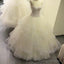 Sweetheart Ball Gowns Wedding Dress Organza Ruffles With Crystal Beaded