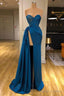 Sweetheart Lace Appliques Prom Dresses Long With Split