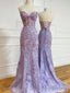 Mermaid Lace Long Prom Dresses, Formal Prom Dress Open Back