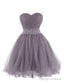 Sweetheart Tulle Cocktail Homecoming Dresses