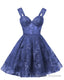 Teens Sparkly Tulle Navy Blue Homecoming Dresses Spaghetti Straps Short Cocktail Prom Prom Dress