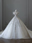 Timeless Ball Gowns Jewel Neckline Sequin Half Sleeves Wedding Dresses Bridal Dress