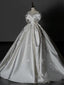 Timeless Ball Gowns Off The Shoulder White Satin Long Wedding Dress Bridal Dresses