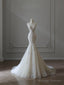 Timeless Mermaid Sweetheart Lace White Wedding Dress Brides Dresses