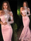 Trumpet/Mermaid One Shoulder Sweep Train Elastic Woven Satin Prom Dresses With Appliques Lace
