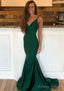 Trumpet/Mermaid Sleeveless Sweep Train Charmeuse Prom Dress With Pleated