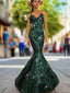 Trumpet/Mermaid Sweetheart Floor-Length Sequins Prom Dresses