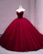 Tulle Corset Ball Gowns Quinceanera Dress Pleated V Neck