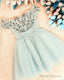 Tulle Homecoming Dress Off The Shoulder Embroidery