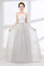 Tulle & Satin Strapless Neckline A-line Bridesmaid Dresses With Bowknot