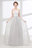 Tulle & Satin Strapless Neckline A-line Bridesmaid Dresses With Bowknot