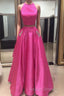 Two Pieces Prom Dresses,Simple Prom Dresses,Party Dress