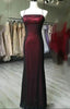 Unique Black And Red Scoop Straps Long Prom Dresses Black And Red Prom Dresses