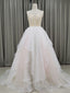 Unique Sweetheart Neck Tulle Long Prom Dresses, Tulle Graduation With Beading Sequin