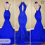 2026 Halter Blue Mermaid Prom Dresses