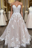 V Neck Backless Champagne Lace Appliques Long Prom Dresses Champagne Lace Prom Dresses