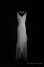 V-Neck Chiffon Beaded Long Prom Dress Simple Mermaid Wedding Dress