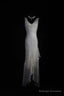 V-Neck Chiffon Beaded Prom Dresses Long Simple Mermaid Wedding Dresses