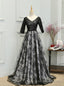 V Neck Half Sleeve Lace Prom Dress