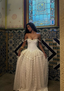 Vintage Ball Gowns Off The Shoulder Satin Lace Prom Dresses Wedding Dresses