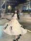Vintage Ball Gowns Off The Shoulder White Chiffon Summer 18Th Birthday Dresses Lolita Dresses Birthday Outfits