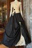 Vintage Ball Gown Sleeveless Long Black Evening Dress Prom Dresses