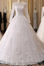 Vintage Custom Long Sleeves Lace Wedding Dresses Cheap Appliques