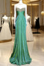 Vintage Mermaid Sweetheart Green Long Prom Gown Fairy Prom Dresses