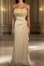 Vintage Yellow Halter Neck Floral Prom Gown Fairy Princess Prom Dresses