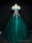 Wear a Classic Green Ball Gowns Tulle Short Sleeve Appliques Quinceanera Dress