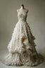 White A-Line Spaghetti Strap Beaded Tulle Prom Dresses Long Simple Applique Wedding Dresses