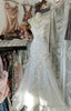 White Gentle Water Gloss Mermaid Sequin Applique Prom Dresses Long Gorgeous One Shoulder Wedding Prom Dresses