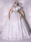 White Off the Shoulder Beading Crystal Quinceanera Dress