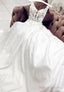 White Satin Lace Long Prom Dresses Wedding Dresses