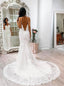 Straps Lace Full Length Fashion Dress Spaghetti-Straps Tulle Long Wedding Dresses