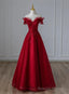 Wine Red Tulle with Sequins and Lace Prom Dress Wine Red A Line Prom Dress shops