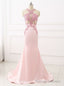 Women Formal Gowns For Prom Sexy Mermaid Prom Dress Lace Appliques