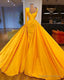 Yellow Prom Dress Long Prom Dress