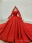 You Are Sure To Find The Perfect Red Ball Gowns Tulle Appliques Beading Wedding Dress