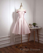 Cute Pink A Line Short Prom Dresses Pink Prom Dresses