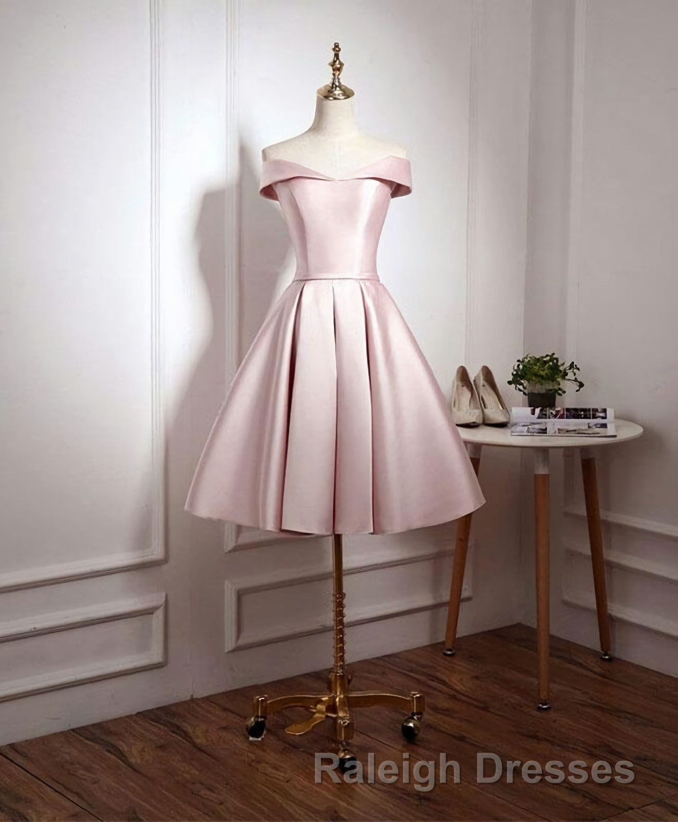 Cute Pink A Line Short Prom Dresses Pink Prom Dresses
