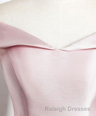 Cute Pink A Line Short Prom Dress, Pink Evening Dress