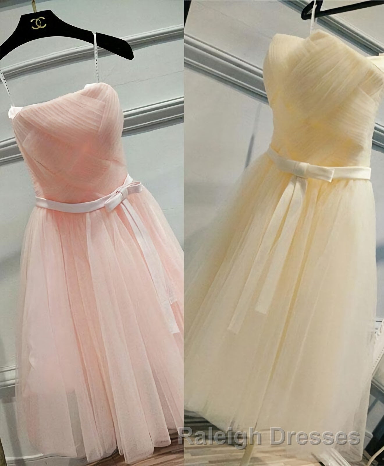 Cute A Line Tulle Short Prom Dresses Bridesmaid Dresses