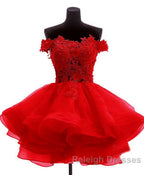 Mini Tulle Lace Short Prom Dresses Homecoming Dresses