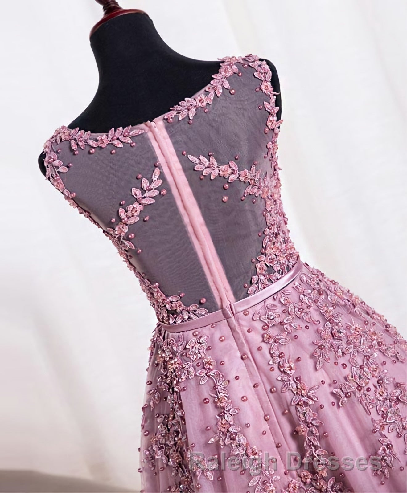 Cute Pink Lace Tulle Short Prom Dresses Pink Prom Dresses