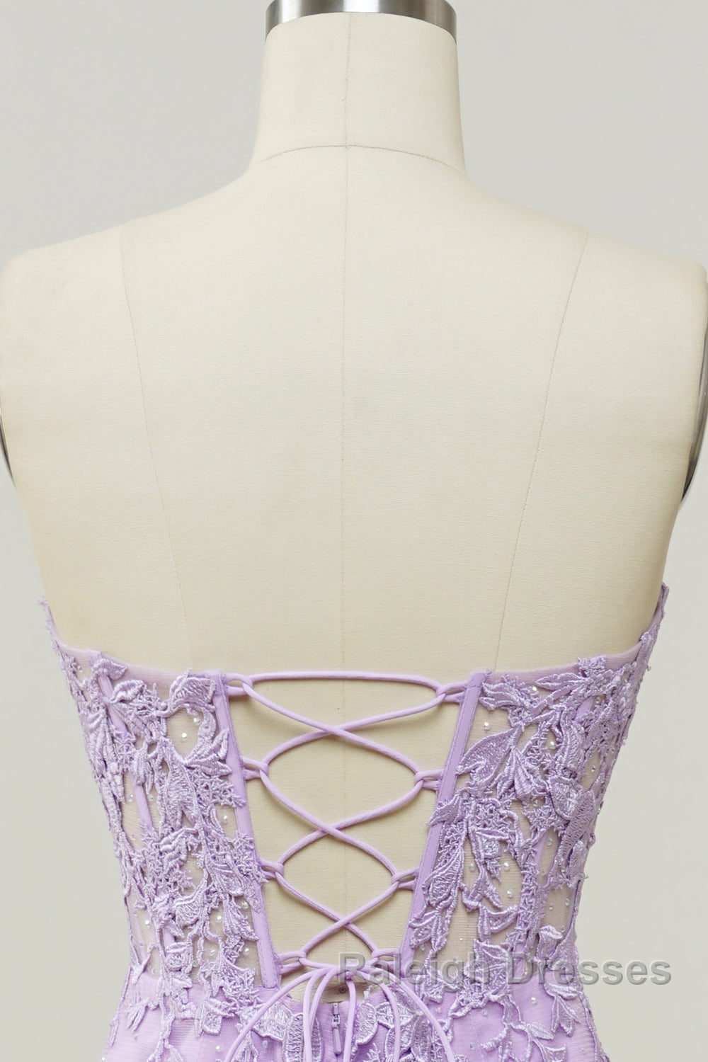 Purple Sweetheart Neck Mermaid Prom Dress With Appliques