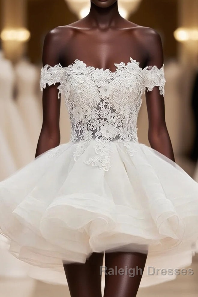 Mini Tulle Lace Short Prom Dress, Homecoming Dress Main image