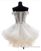 Mini Tulle Lace Short Prom Dress, Homecoming Dress